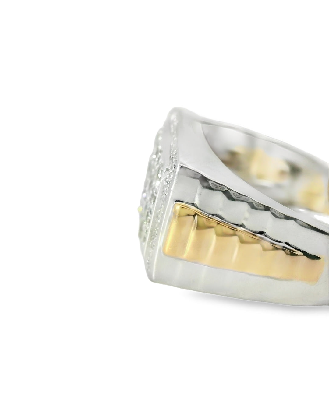 10K TWO TONE GOLD .75CTW ROUND DIAMOND RING