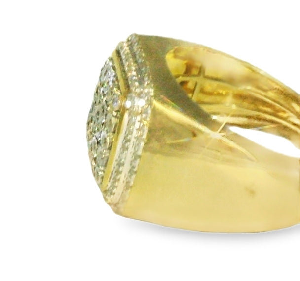 10K YELLOW GOLD 0.50CTW ROUND DIAMOND RING SIZE 10