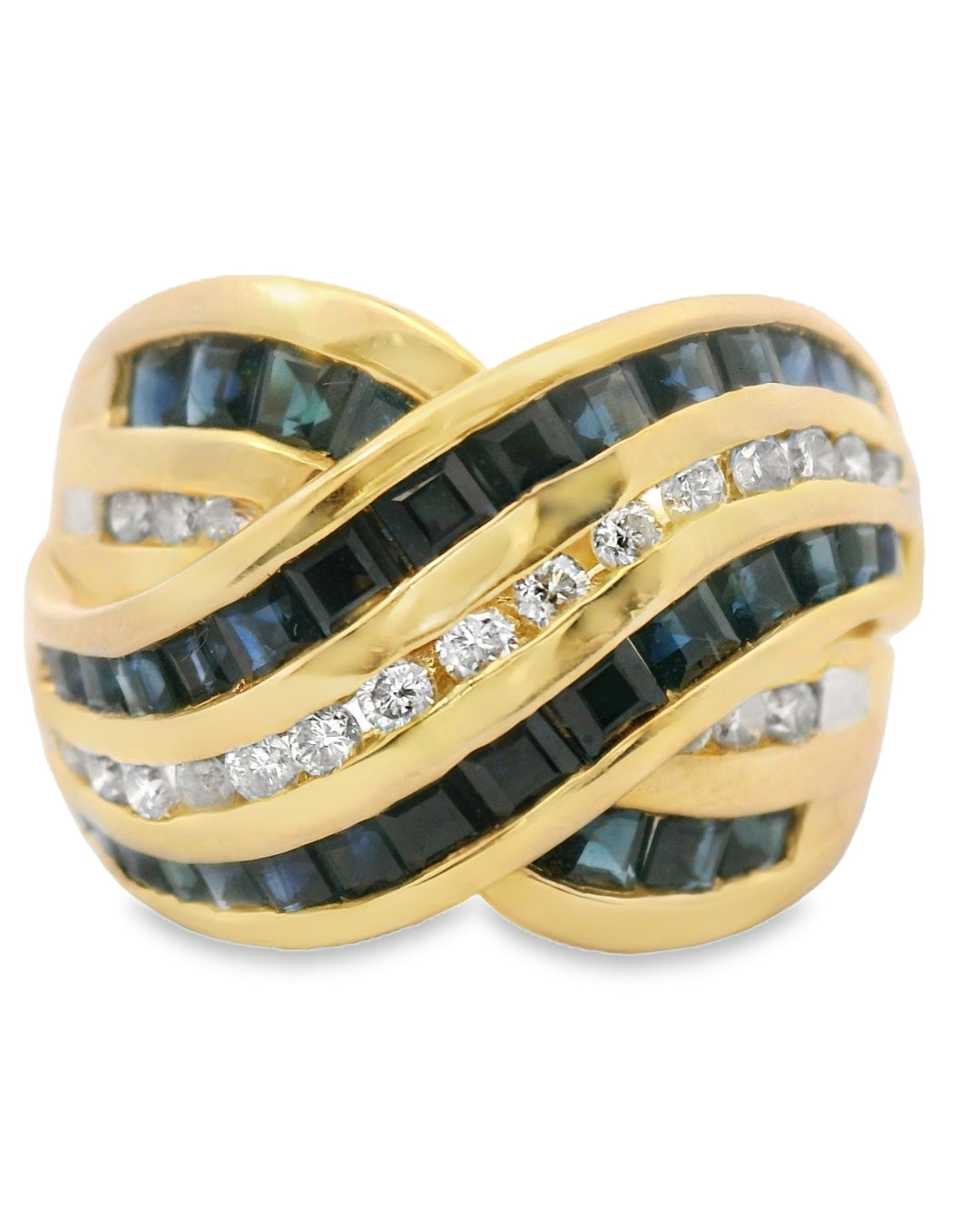 14K YELLOW GOLD DIAMOND ROUND RING