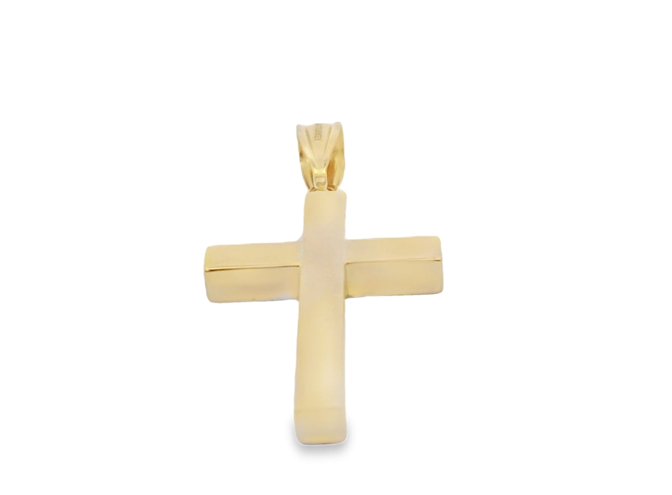 14K YELLOW GOLD CROSS PENDANT