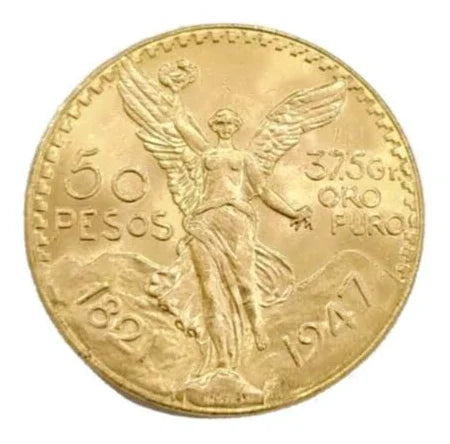 22K AUTHENTIC MEXICAN CENTENARIO 50 PESOS COIN