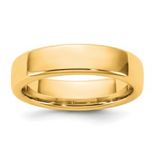 14K YELLOW GOLD PLAIN WEDDING BAND