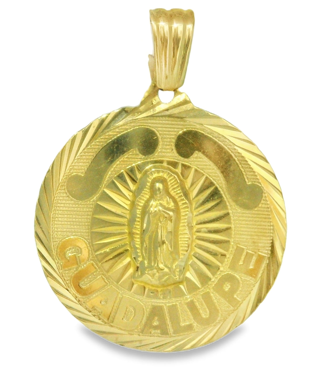 14K YELLOW GOLD VIRGEN DE GAUDALUPE CHARM FAMILY