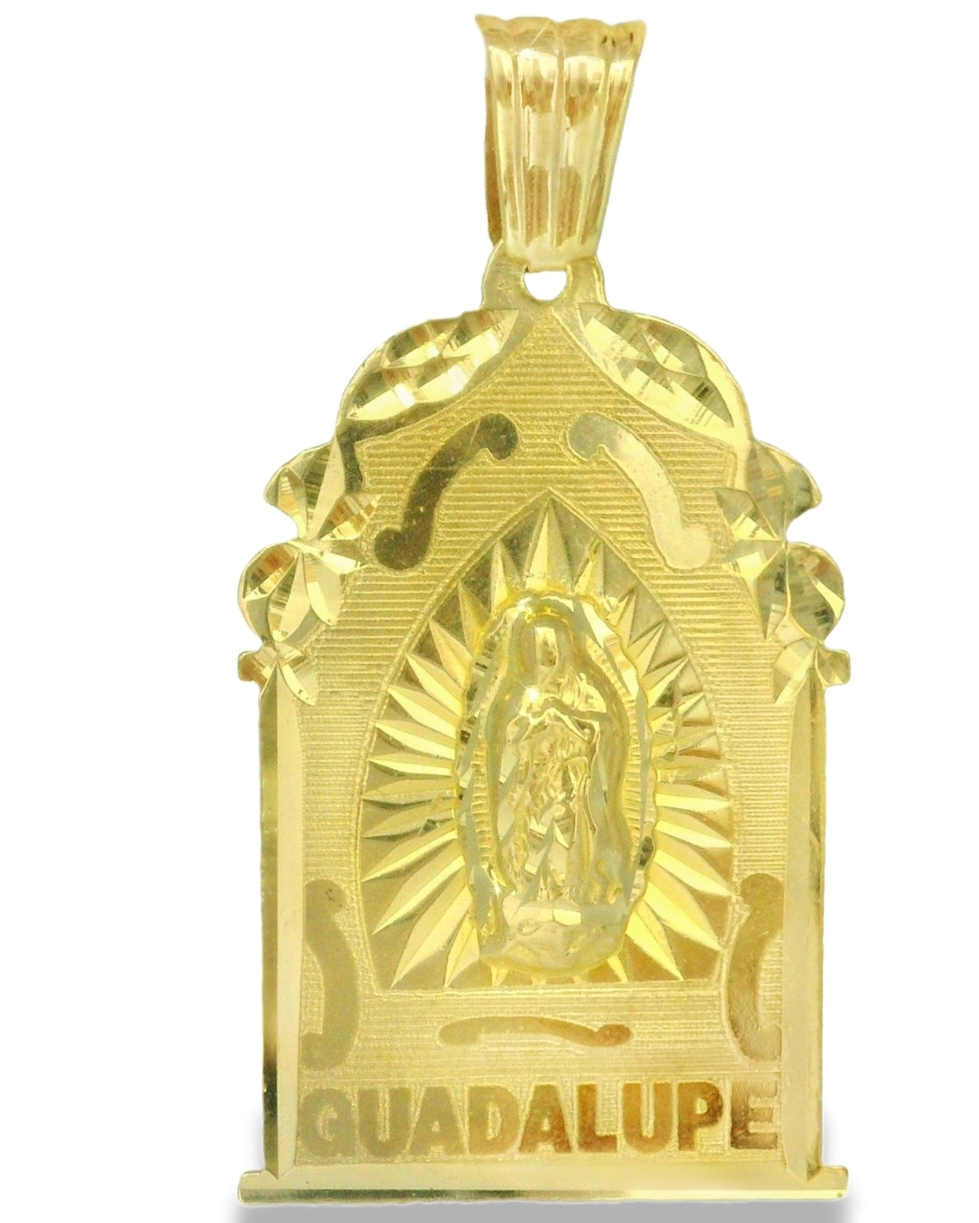14K YELLOW GOLD VIRGEN DE GUADALUPE CHARM FAMILY