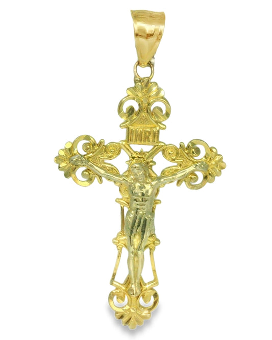 14K TWO TONE GOLD JESUS CHRIST FAMILY