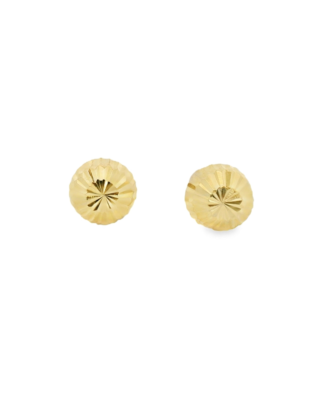 14K YELLOW GOLD FANCY 4.83MM STUDS