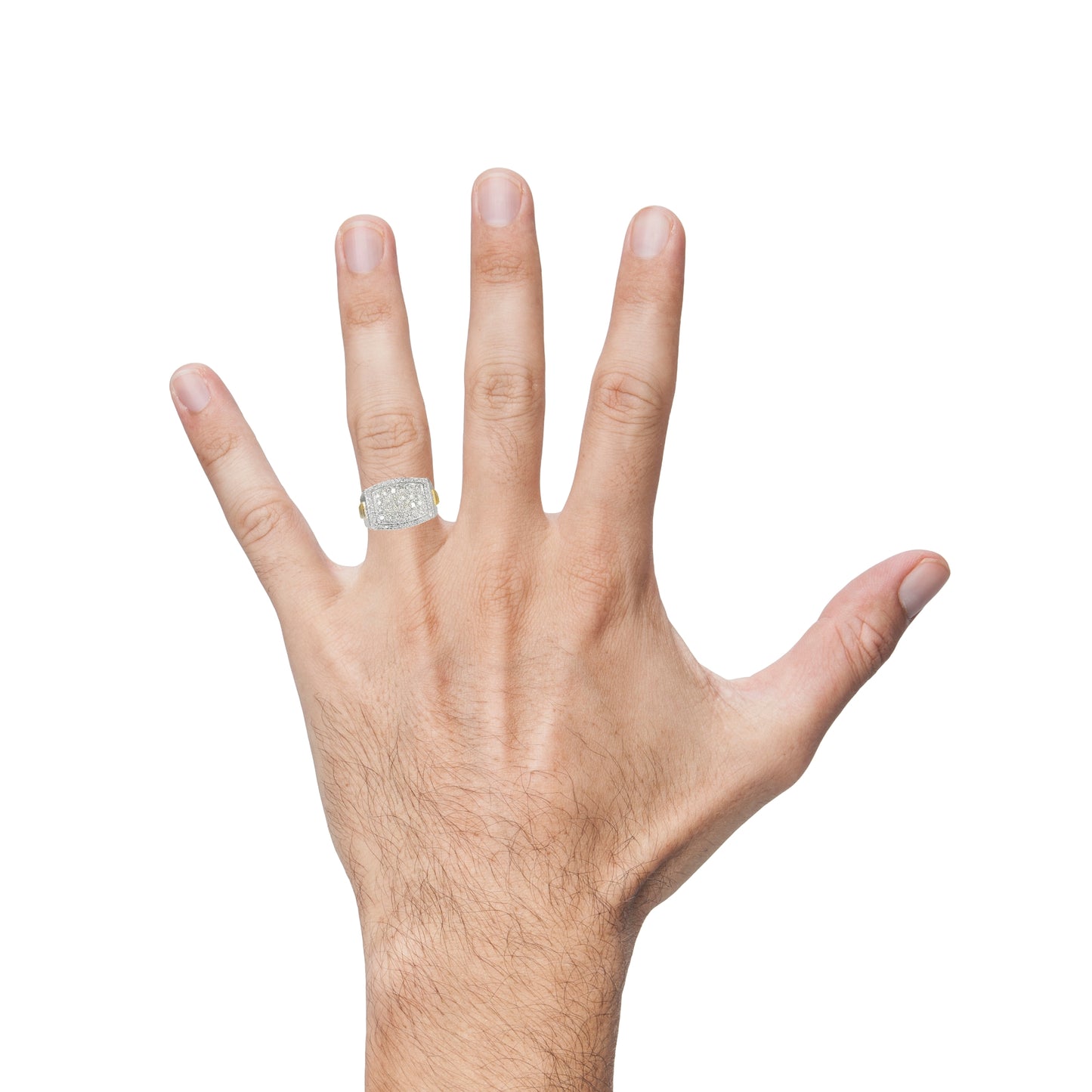 10K TWO TONE GOLD .75CTW ROUND DIAMOND RING 23.65MM WIDTH 13.23MM LENGTH