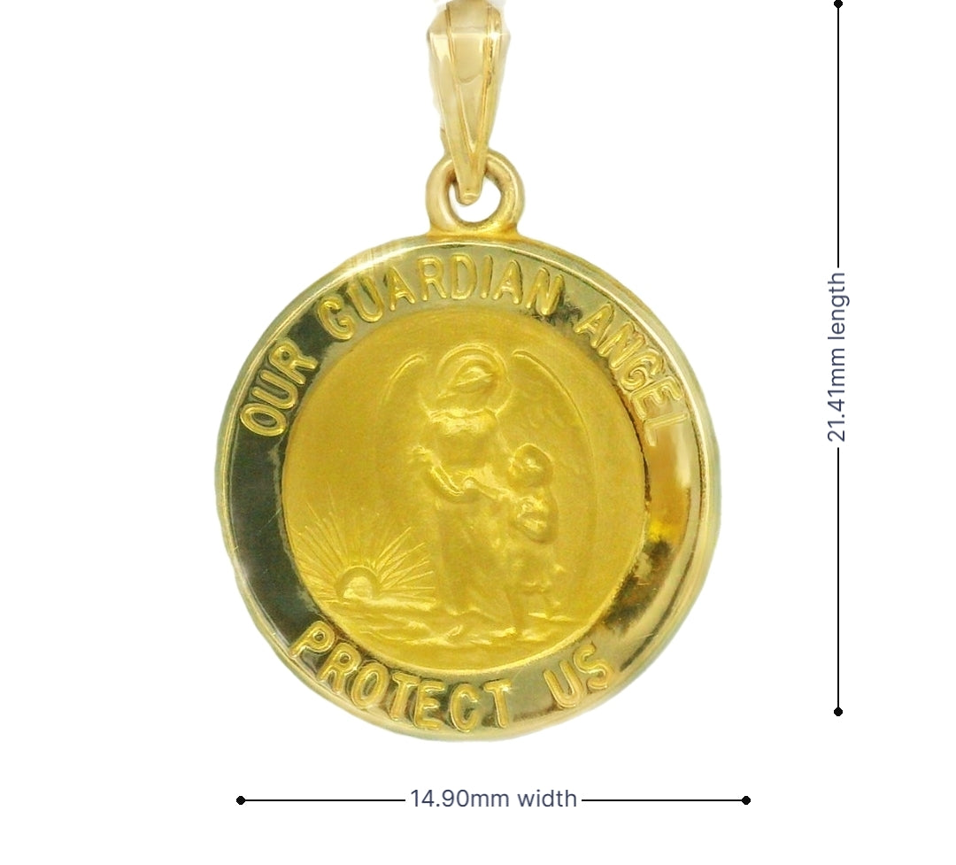 14K YELLOW GOLD OUR GUARDIAN ANGEL CHARM FAMILY