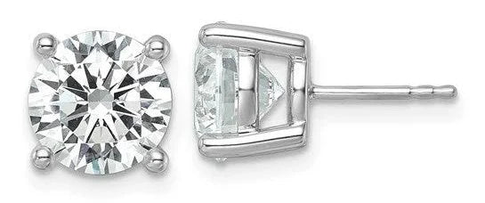 14K WHITE GOLD 4 PRONG LAB DIAMOND STUD EARRINGS 0.70CTW UNISEX