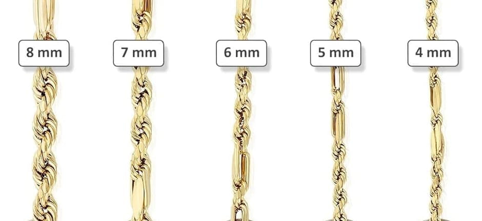 14K TWO TONE SOLID GOLD MILANO CHAIN 6.23 WIDTH  6.76MM LENGHT 22"