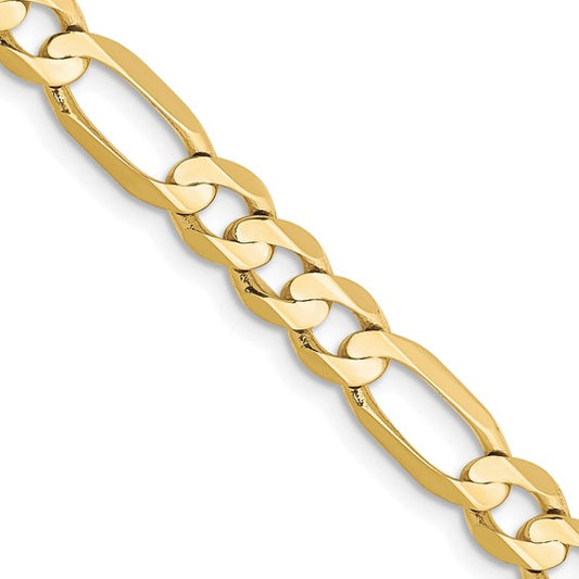 14K YELLOW GOLD SOLID FIGARO CHAIN 20" 3.23MM 7.5G